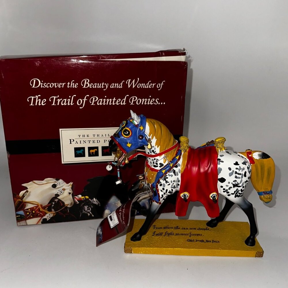 Enesco Painted Pony Figurine  Runs the Bitterroot. No tag or box